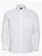 Camisa Algodão Branca Manga Comprida Regular Fit Mr. Blue