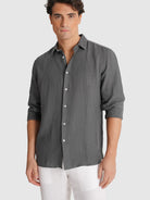 CAMISA CINZENTA MANGA COMPRIDA TAILORED FIT MARK BELLUCCI