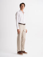 Calças Chinos Regular Fit Twill Beges Mr. Blue