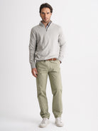 PULLOVER ALGODÃO CINZENTO MANGA COMPRIDA REGULAR FIT MR. BLUE