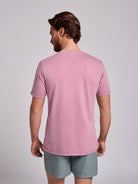 T-SHIRT ALGODÃO ROSA MANGA CURTA REGULAR FIT MR. BLUE