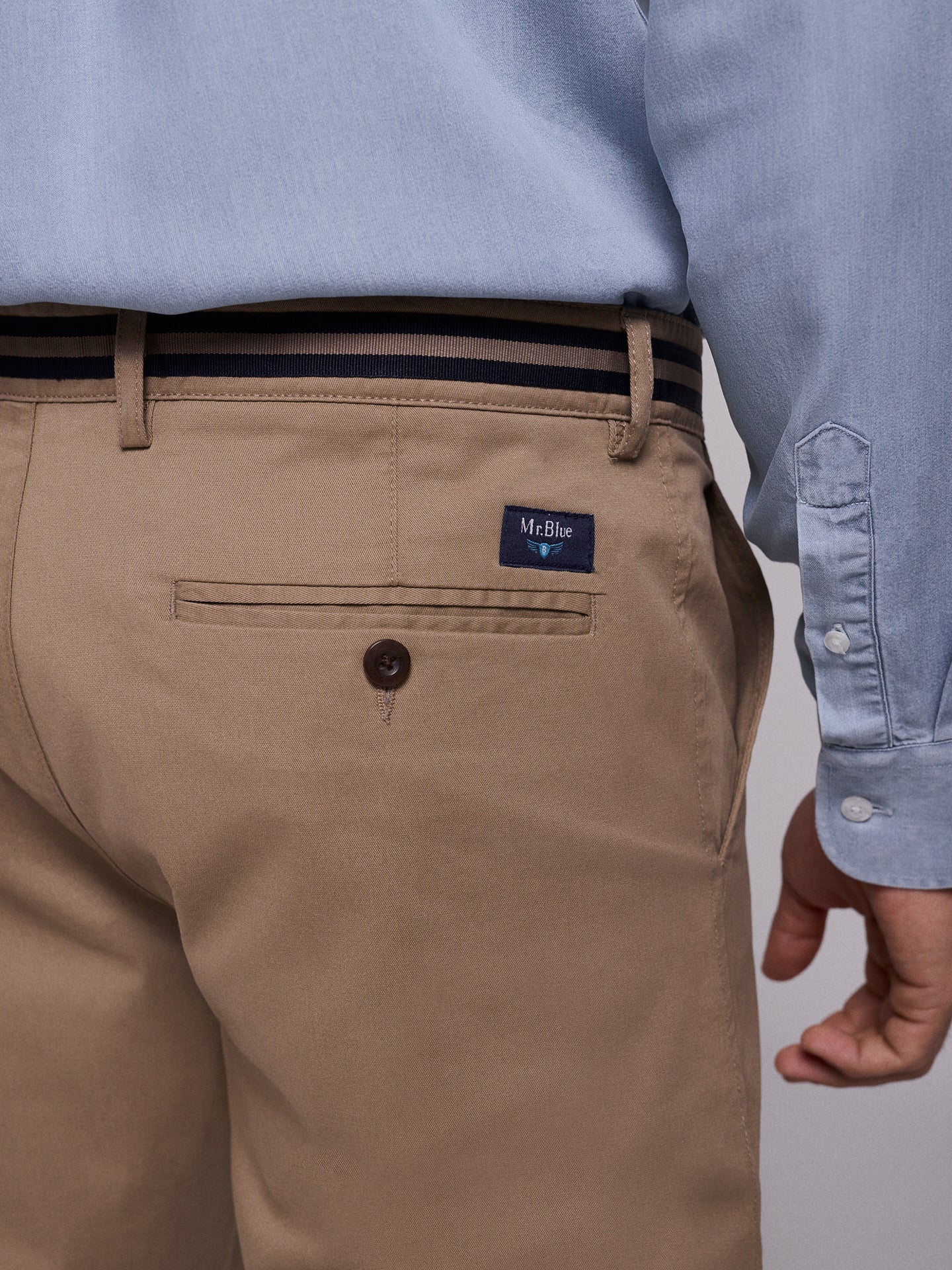 Calça Camel Regular Fit Mr. Blue