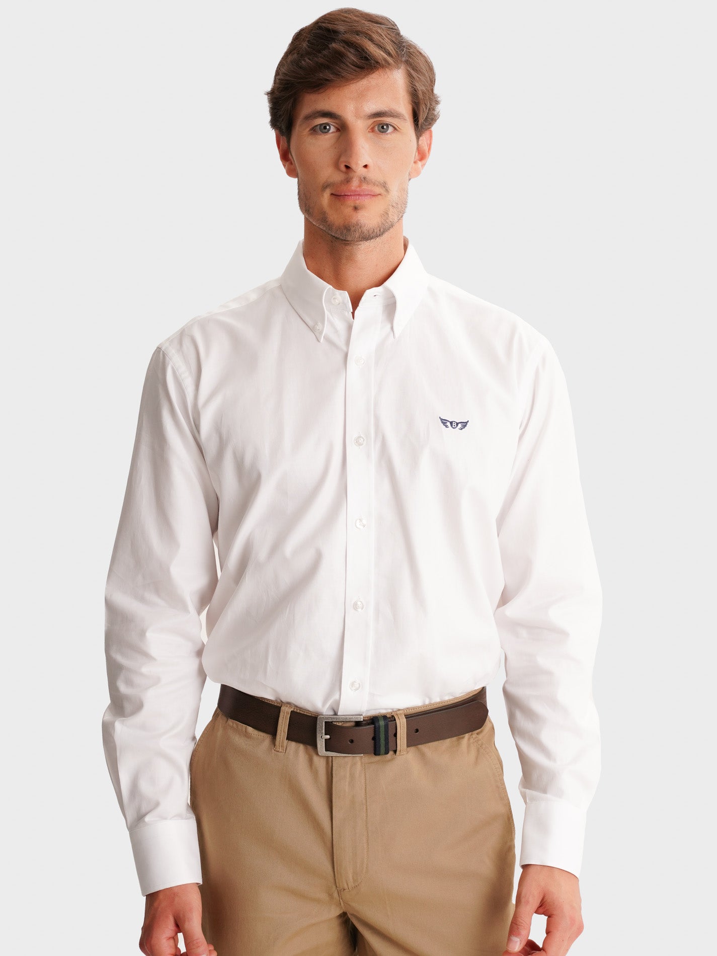 CAMISA BRANCA REGULAR FIT MR. BLUE