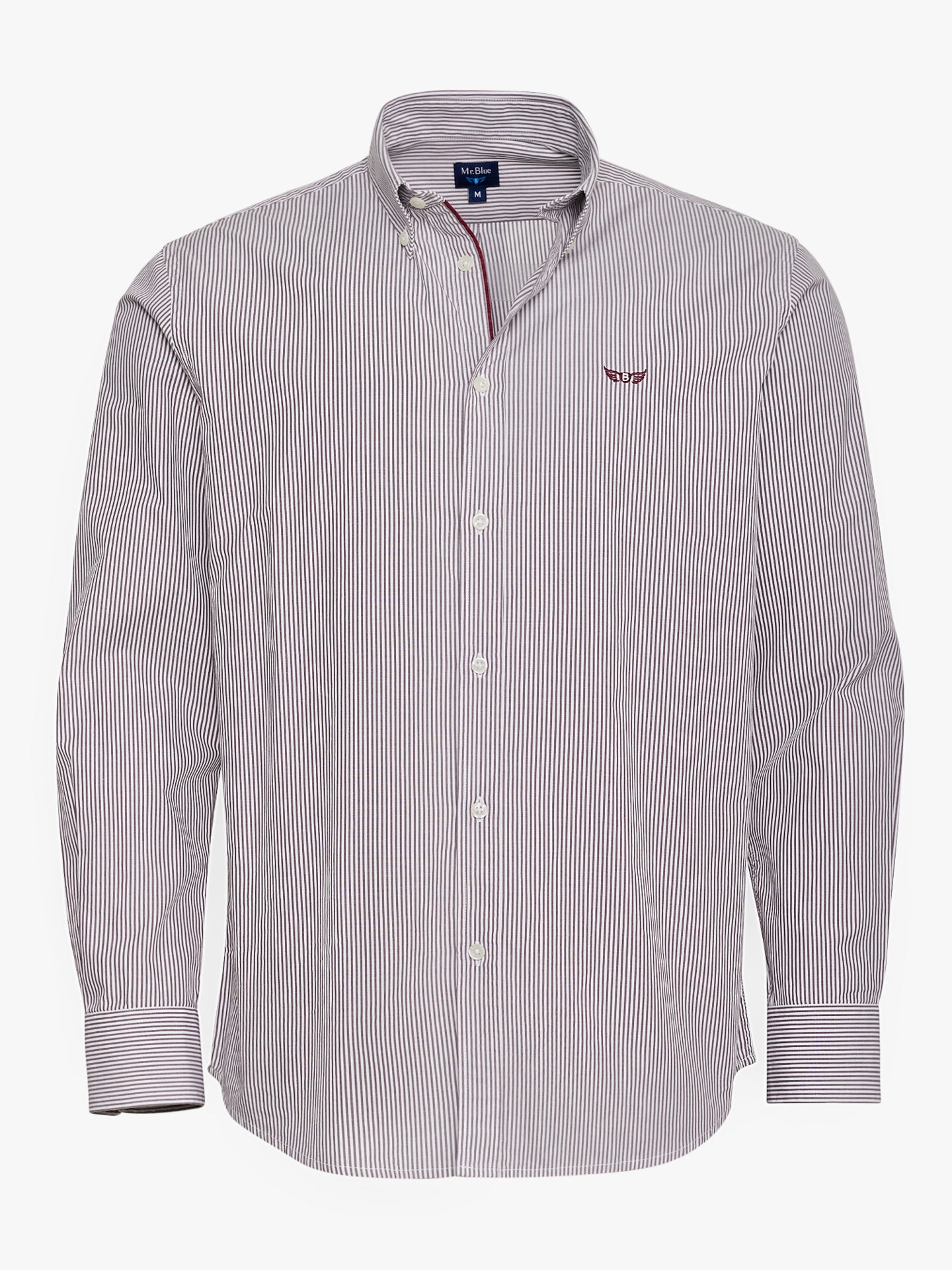 GRAY REGULAR FIT MR SHIRT. BLUE