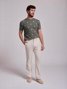 BEIGE LINEN REGULAR FIT MR. BLUE