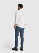 CAMISA LINHO BRANCA MANGA COMPRIDA TAILORED FIT MARK BELLUCCI