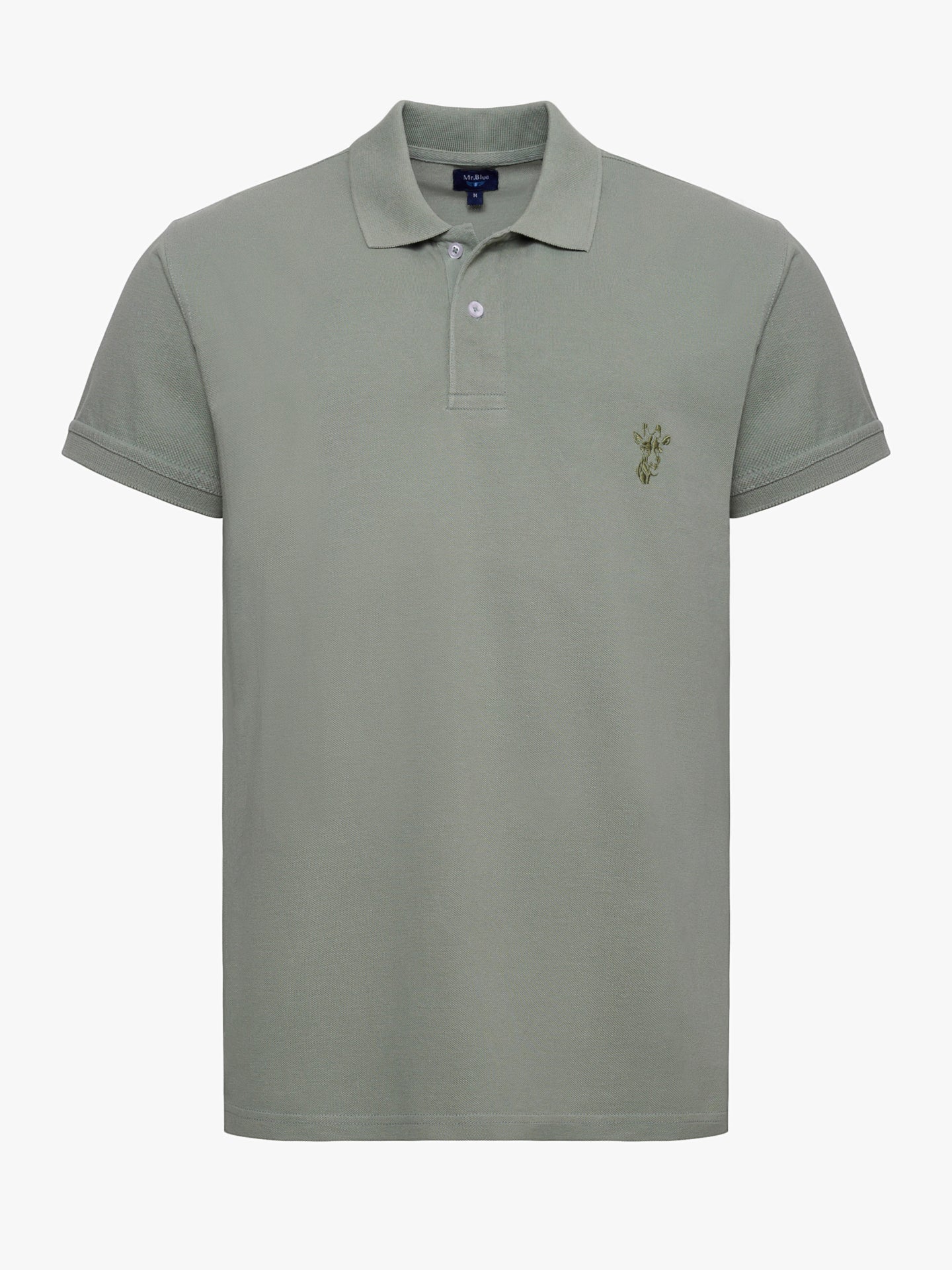 Polo Verde Manga Curta Regular Fit Mr. Blue