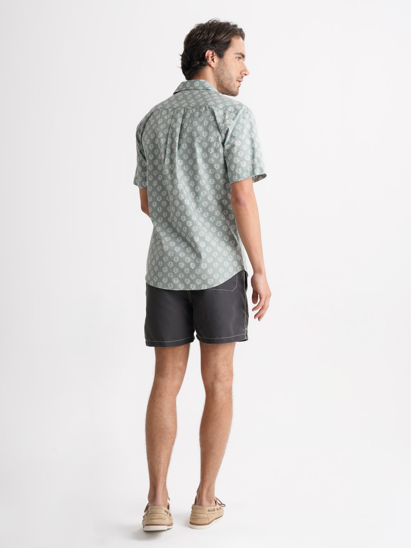 Camisa Regular Fit Popeline Verde Mr. Blue