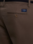 GREEN STRUCTURED TROUSERS SLIM FIT MR. BLUE