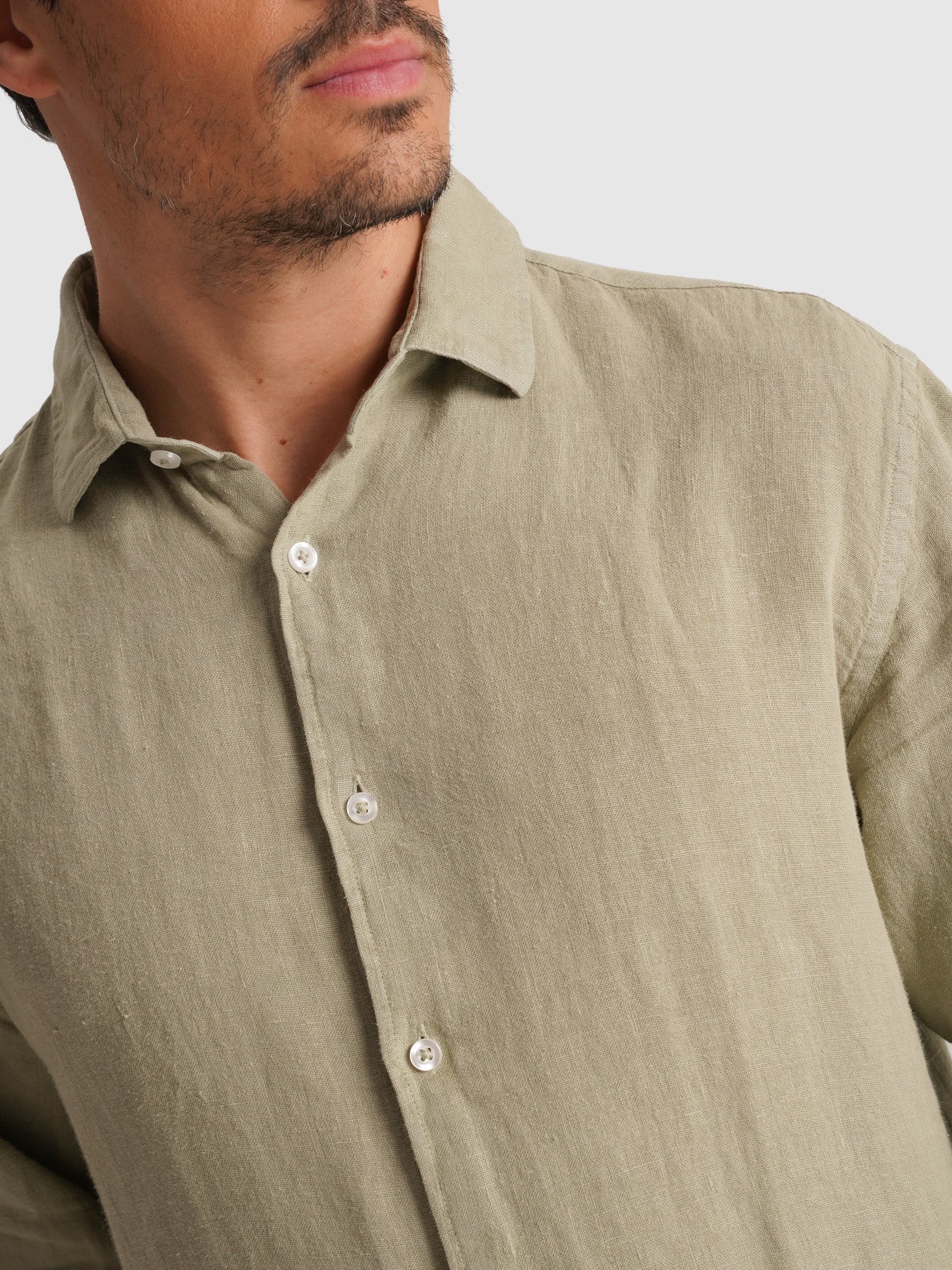 CAMISA VERDE MANGA COMPRIDA TAILORED FIT MARK BELLUCCI