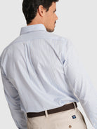 CAMISA TWILL AZUL MANGA COMPRIDA REGULAR FIT MR. BLUE