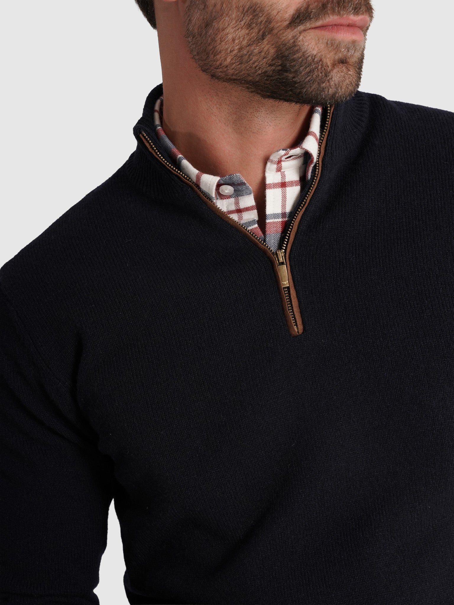 Pullover Lã Azul Manga Comprida Regular Fit Mr. Blue