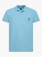 Polo Azul Manga Curta Regular Fit Mr. Blue