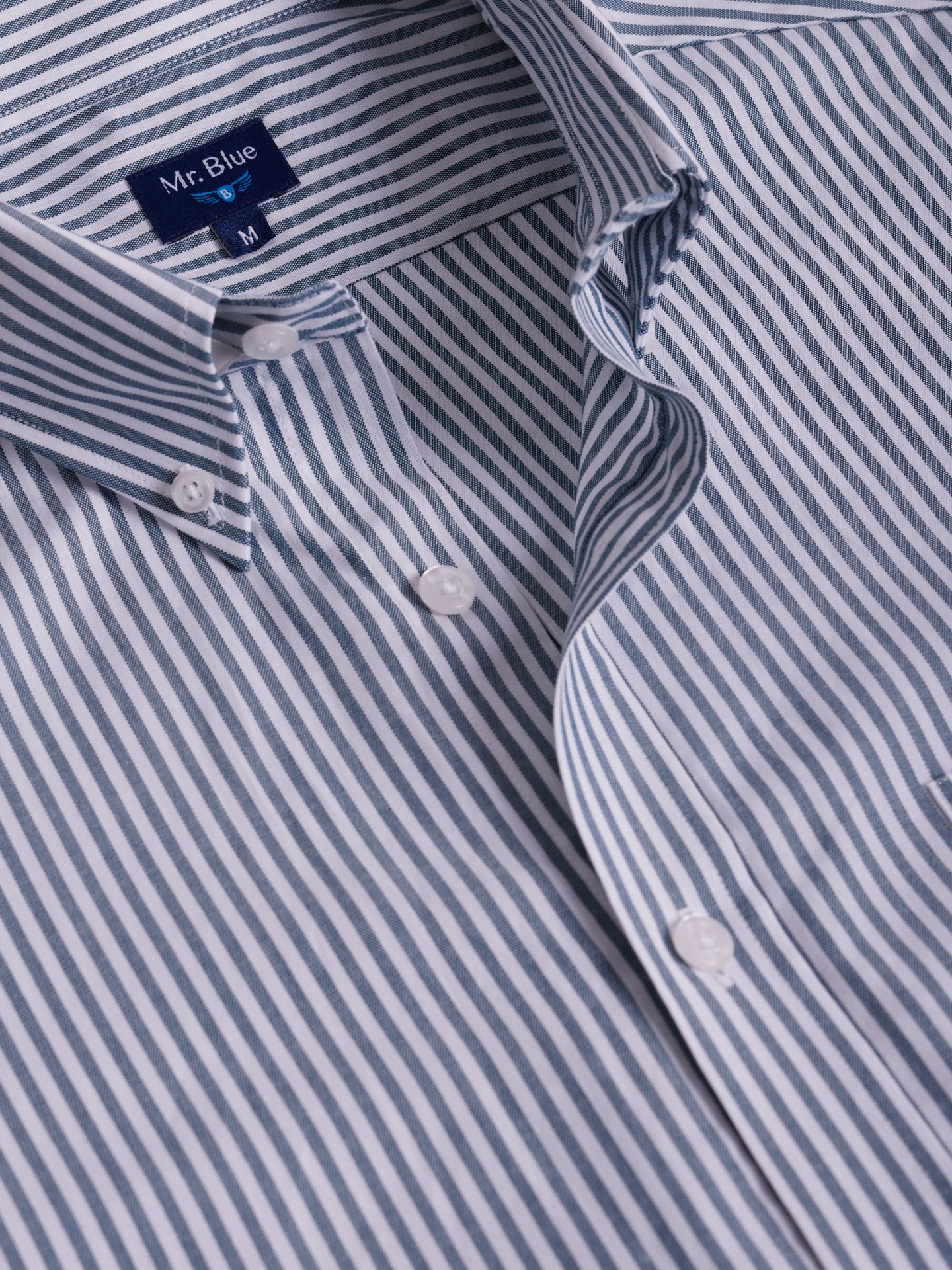 GREEN REGULAR FIT MR SHIRT. BLUE