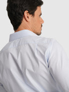 CAMISA POPELINE AZUL MANGA COMPRIDA CLASSIC FIT MR. BLUE