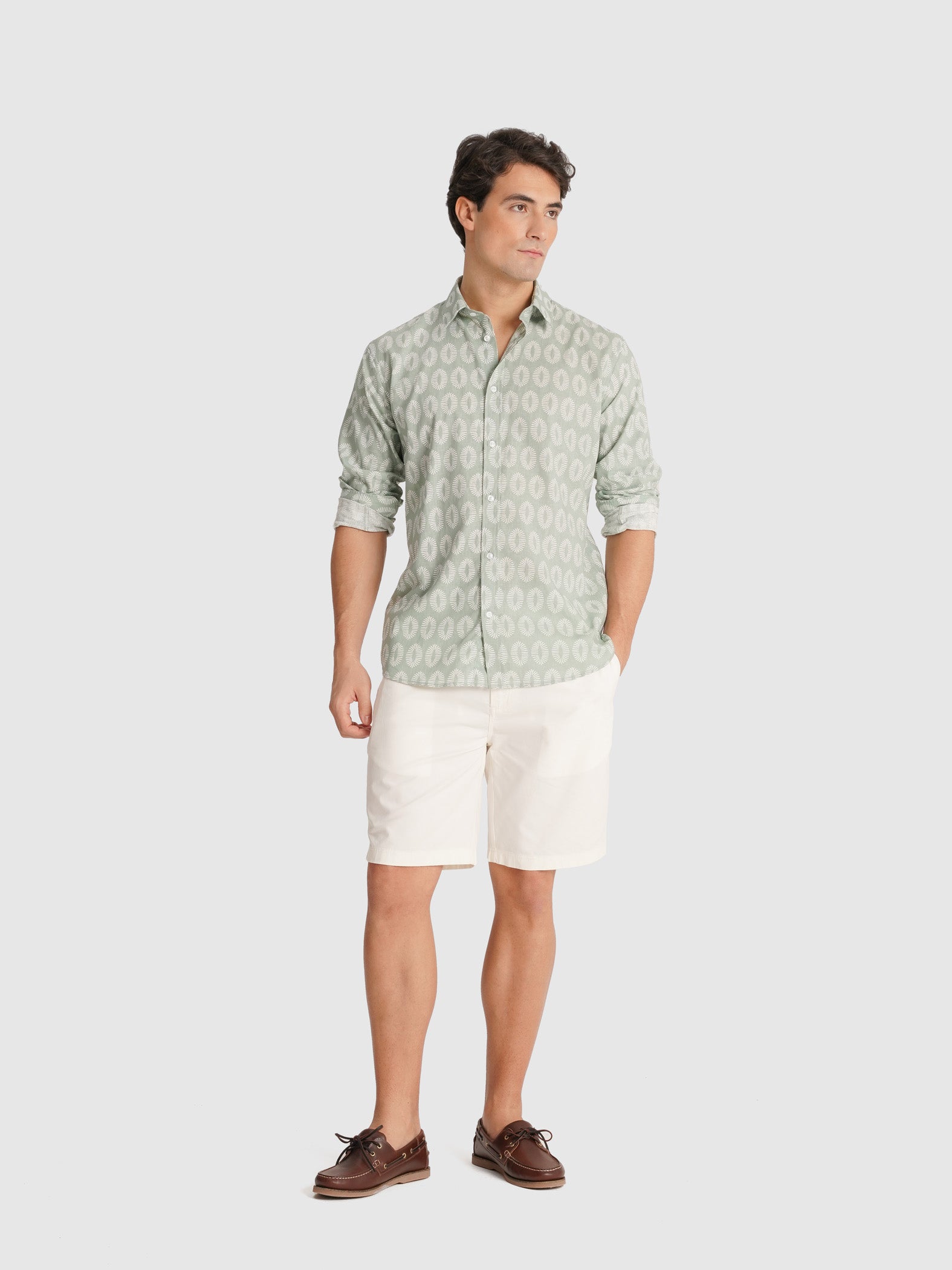 CAMISA AZUL MANGA COMPRIDA REGULAR FIT MR. BLUE