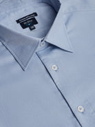 Camisa Algodão Azul Manga Comprida Classic Fit Mr. Blue