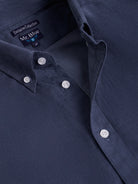 CAMISA ALGODÓN AZUL MANGA LARGA REGULAR FIT MR. AZUL