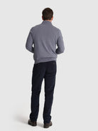 JERSEY DE CASHMERE AZUL MANGA LARGA REGULAR FIT MR. AZUL