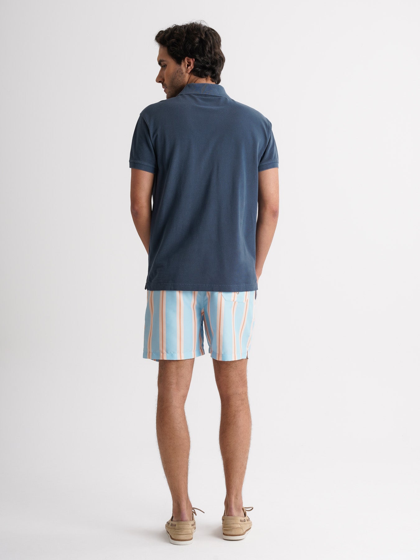 Polo Regular Fit Piquet Azul Mr. Blue
