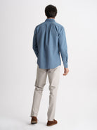 Camisa Regular Fit Dobby Azul Mr. Blue