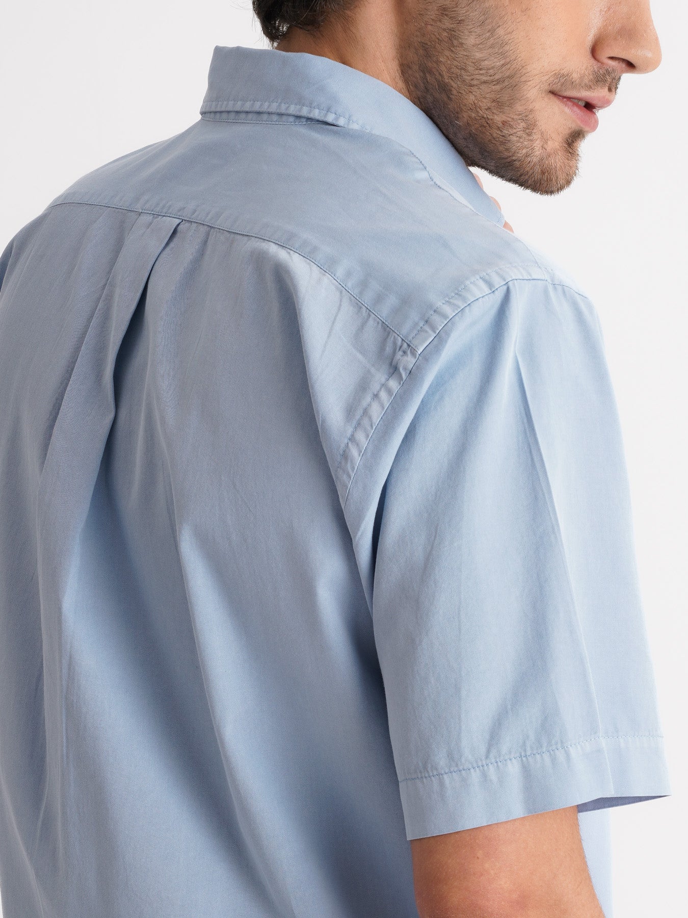 Camisa Regular Fit Twill Azul Mr. Blue
