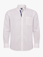 Camisa Regular Fit Linho Branca Mr. Blue