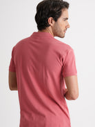 Polo Regular Fit Piquet Rosa Mr. Blue