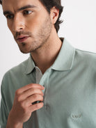Polo Regular Fit Piquet Verde Mr. Blue