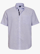 Camisa Regular Fit Linho Azul Mr. Blue