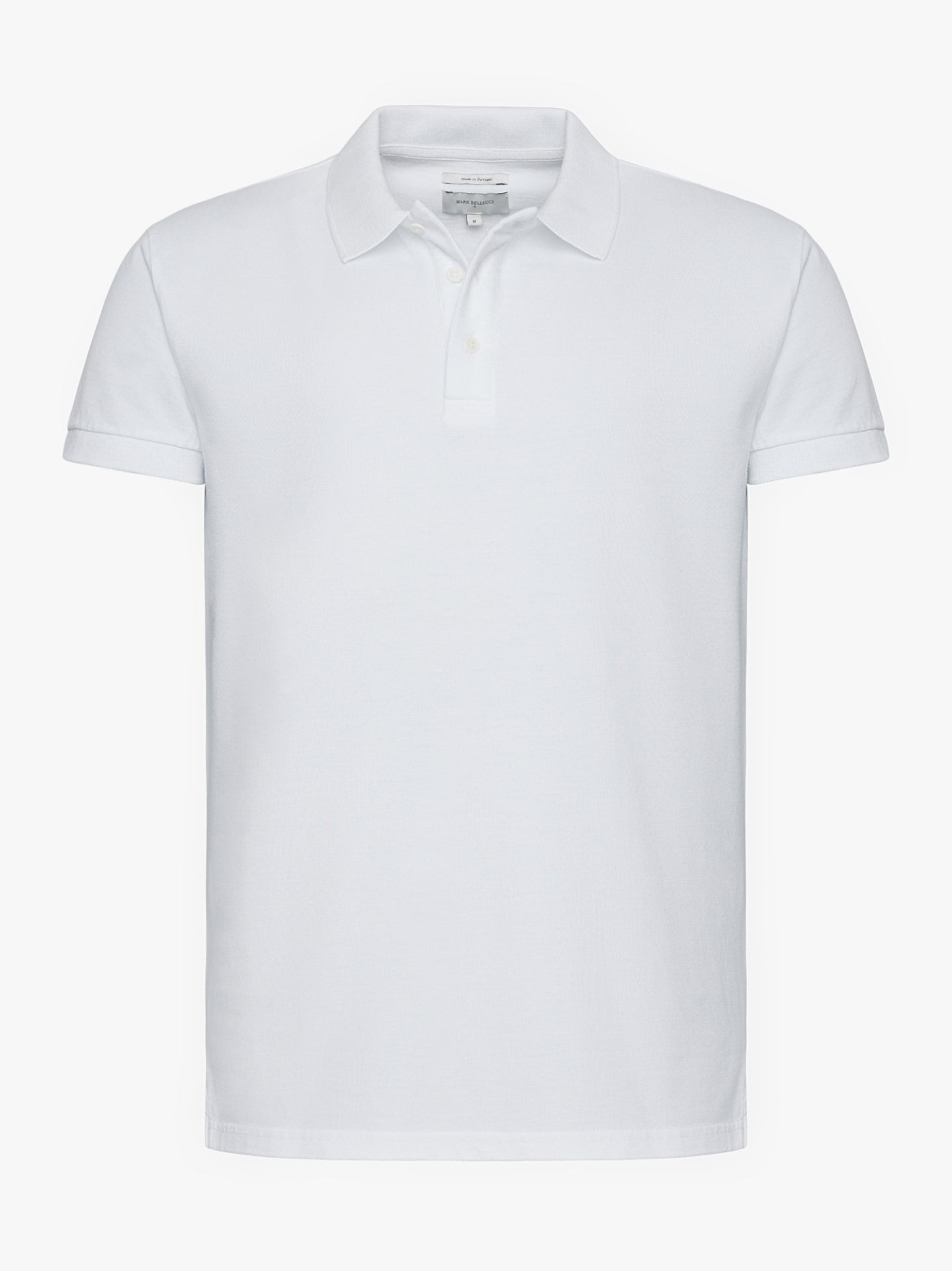 Polo Regular Fit Piquet Branco Mr. Blue