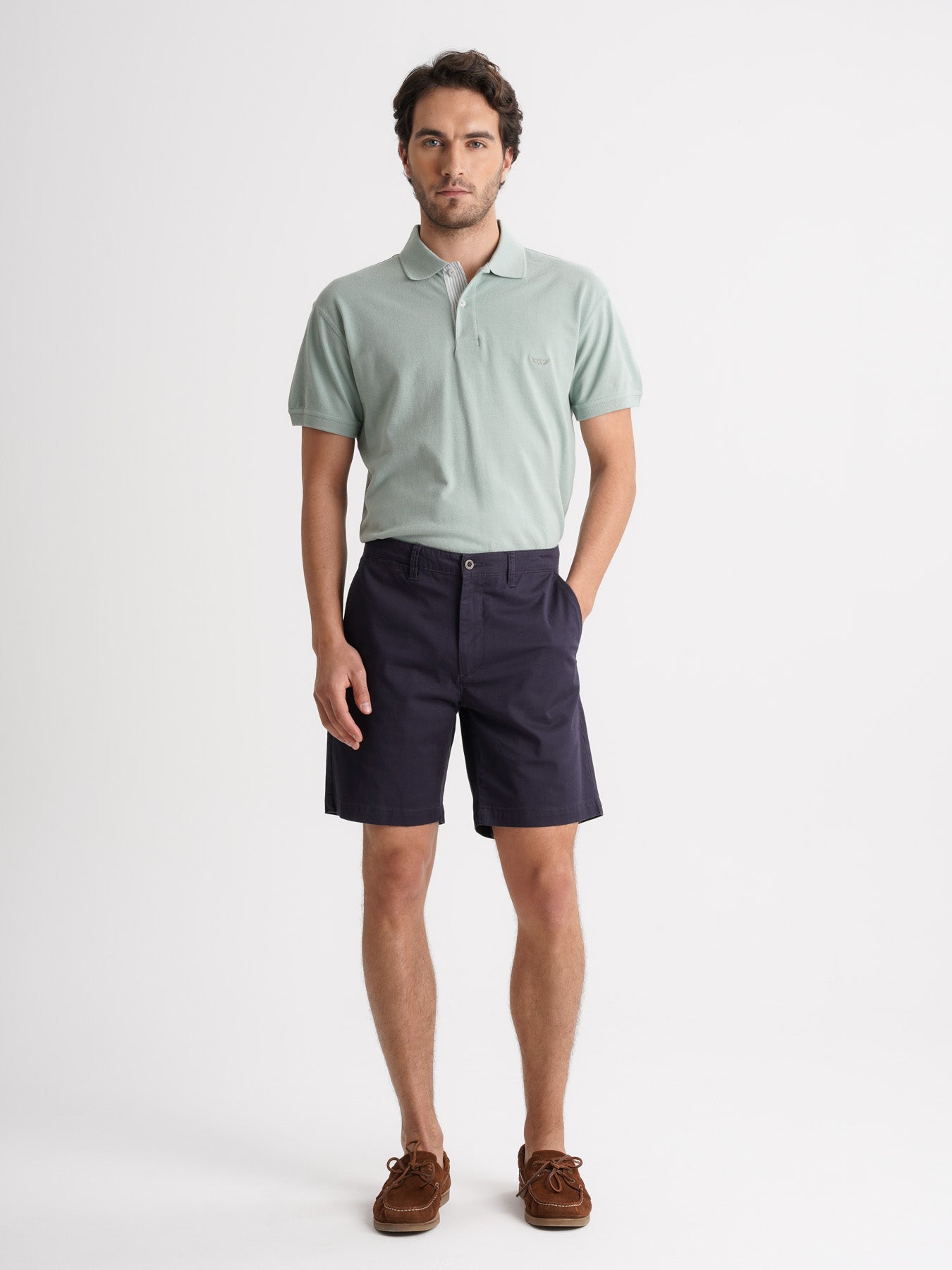 Calções Slim Fit Azuis Mr. Blue